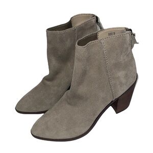 LIKE NEW BP Tan Suede Just Block Heel Bootie size 10